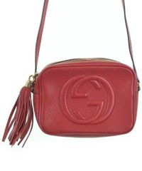 GUCCI グッチ ソーホー ディスコ ショルダーバッグ タッセル 赤 レッド 