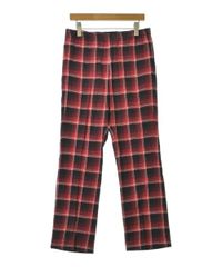 Supreme 17aw タータンチェック パンツ レッド - メルカリ