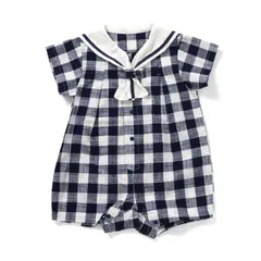 《新品》Ampersand セーラーロンパス 70㎝ ネイビー ベビー服 ロンパース L333055のサムネイル