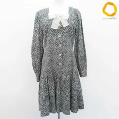 キミジマ kimijima ワンピース 長袖 花柄 総柄 リボン レディース [x1005105]のサムネイル