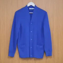 ユニクロ U ミドルゲージ Vネックカーディガン (M)