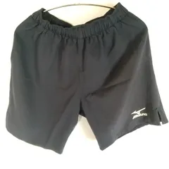 M1-02916 【Mens】 MIZUNO(ミズノ) ショートパンツ (L) /ネイビー プリント部分に剥がれ有 ウエスト紐無し K-夏