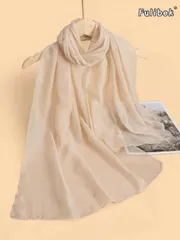 アクセサリー レディース スカーフ 1枚 レディース ライトウェイト シフォン 無地スカーフ、多用途ショール/ラップ、通気性抜群 デイリー、旅行、レジャー、春夏向け