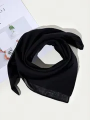 アクセサリー レディース スカーフ 1個 女性 無地柄 カジュアル バンダナ