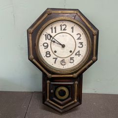 動作品】ハートエッチ精工所 八吋丸小長時計（月桂彫木地丸） ボンボン