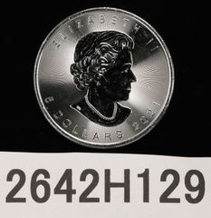 2008年 1枚 カナダ「メイプルリーフ」純銀 1オンス 銀貨 中古】 外国コイン メイプルリーフ 1オンス 5ドル カナダ 銀貨 純銀