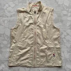 カステルバジャック SPORT ノースリーブ ベスト ジレ 総柄 ベージュ サイズ2のサムネイル