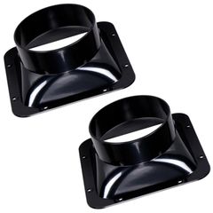 heizi ダクトコネクター ダクトホース 150mm ２個セット 換気 ダクト フランジ スクエア (φ150mm) [φ150mm]