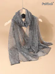 アクセサリー レディース スカーフ 1枚 無地ポリエステルサテンスカーフ、柔らかいショール ヘッドスカーフ