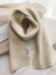 アクセサリー レディース スカーフ 冬新作 レディース クラシックファッション シンプルで多用途 プレーン ウール素材 ショートスカーフ 肌触りが良く柔らかい 暖かいスカーフ