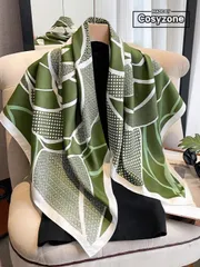 アクセサリー レディース スカーフ 1枚 レディース 90cm ツイル エレガントでスタイリッシュなミニマリストバンダナ柄スカーフ、レジャーやファッションのストリートアウトに最適、バンダナ、ヘアバンド、ヘッドバンド