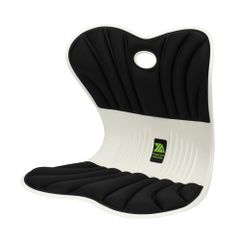 姿勢サポートチェア 姿勢調整 骨盤サポート 猫背防止 椅子 高反発メモリー綿 クッション 椅子または床に置いて座るだけ (ブラック) [ブラック]