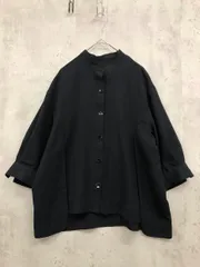 BLACK BY MOUSSY ブラックバイマウジー stand collar shirt シャツ sizeF/黒 ■◆ レディース