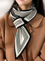 アクセサリー レディース スカーフ 1個 ヴィンテージ ニットボタンスカーフ ウィメンズ、暖かく ファッショナブル、冬の首の保護に適しています