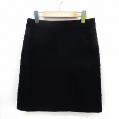 スピック＆スパン ノーブル Spick&Span Noble スカート タイト バックジップ ポケット シンプル 36 ブラック /ST12