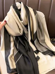 アクセサリー レディース スカーフ 1枚 花柄スカーフ、エレガントな屋外日よけロマンチックスタイル、アウトドア旅行に適しています。ヘアバンド、ヘアタイ、ヘアアクセサリーとしても使えます。自己装飾に最適です。