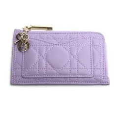 Dior ディオール レディディオール カナージュ コインケース パープル S0965ONMJ レディース 中古