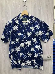 Gitman brothers / ギットマンブラザーズ アロハシャツ ペイズリー柄 ネイビー サイズL