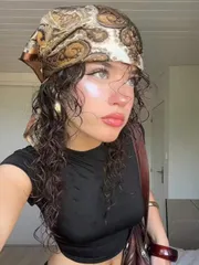 アクセサリー レディース スカーフ 1枚 レディース ヴィンテージ ペイズリー柄 軽量スクエアスカーフ、夏のトラベル バケーション ヘッドスカーフ ドレス用