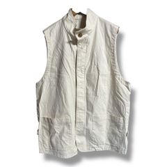 40s euro antique cotton piqué work vest - メルカリ