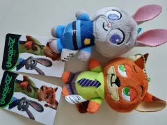 ズートピア ぬいぐるみ キーホルダー ニック/ジュディ セット