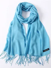 アクセサリー レディース スカーフ 1枚 アウトドア クラシック 無地 防風ショール、ファッショナブルなニュートラル薄手スカーフ、エアコン室内に適し、オーバーサイズの冬秋用レディーススカーフ ドレス用