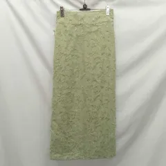KASTANE カスタネ リバーシブルジャガードIラインスカート グリーン 1（S相当） ○□