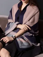 アクセサリー レディース スカーフ 女性用厚手オーバーサイズショールマフラー、エアコンの効いたオフィスにも、秋冬のドレスにも暖かく快適