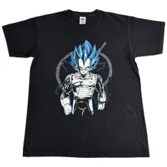 ドラゴンボールZ ベジータ 半袖Ｔシャツ アニメ キャラクター ブラック(メンズ M)中古 古着 X8843