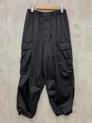 MONO-MART モノマート pt831 ワイドテーパード 裾ドローコード タックミリタリー カーゴ パンツ sizeM/黒 ■■ メンズのサムネイル