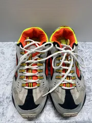 送料無料！！SKECHERS スケッチャーズ　メモリーフォーム　メンズスニーカー　カラフルカラースニーカー　グレー×ベージュ×蛍光色デザイン　サイズ27.5cm   #80415MO116