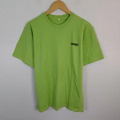 Jeep ジープ Tシャツ バックプリント グリーン Fサイズ メンズ 古着 アウトドア シンプルのサムネイル