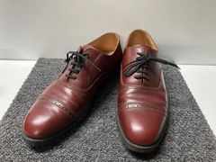 極上 フェラガモ メダリオン ドレスシューズ 茶 6 ½ gilco高級木製 