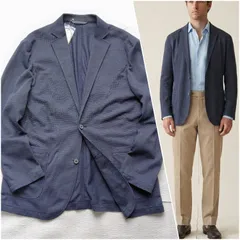 【春夏】CROCODILE 未使用 カジュアル　麻混テーラードジャケット メンズM グレー  カーディガン風【風が抜ける、極上の清涼メッシュ】クロコダイル ウォッシャブル 速乾 170 サマージャケット