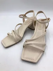 ORiental TRaffic オリエンタルトラフィック ナローストラップメタリックライン サンダル sizeM/ライトベージュ ■◆ レディース