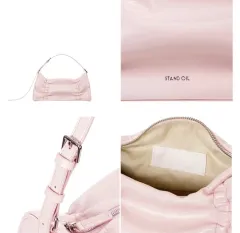 スタンドオイル ショルダーバッグ プリーツバッグ ピンク