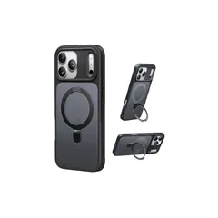 【新品】 【11年の匠心開発 高耐久スタンド構造】CASEKOO for iPhone 17 Pro Max ケース【3倍米軍MIL規格 耐衝撃／MagSafe対応】隠しスタンド 縦横立て対応 リング機能 マット仕上げ 指紋防止 黄変防止 半透明 ストラッ 1