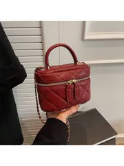 バッグ レディース ハンドルバッグ レディースの刺繍チェーンストラップハンドバッグ&ショルダーバッグ