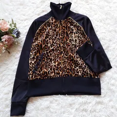 【美品】 24karats 24カラッツ トラックジャケット ジャージ レオパード ベロア ゴールド 刺繍ロゴ Gold Diggers ブラック 黒 S ユニセックスのサムネイル