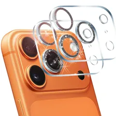 【新品】 【2枚セット】 iPhone 17ProMax 用 カメラカバー カメラ保護 キラキラ 繊細な ラメ ケース アクセサリー 黒い 縁無し 強化ガラス レンズカバー レンズ フィルム かわいい 韓国 風 いphone カメラ保護 カバー フィルム  0