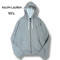 【POLO RALPH LAUREN】90's ジップアップ フーディー　パーカー　L