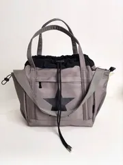 バッグ レディース トートバッグ 大容量 レディース ショルダーバッグ トート、ブラック&ホワイトコントラスト スター柄 ナイロン 撥水素材 通勤バッグ