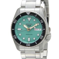 SEIKO 5 自動巻き 腕時計エメラルドグリーンスケルトン国産品【お