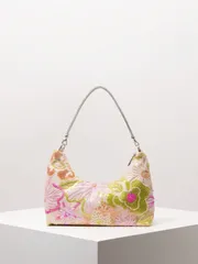 バッグ レディース ショルダーバッグ エレガントなカラフルなスパンコール レディースショルダーバッグ、フラワーデザイン、ブライダルパーティー、プロム、プレミアムスタイルの女性用ハンドバッグ、ウェディングアイテム(パ