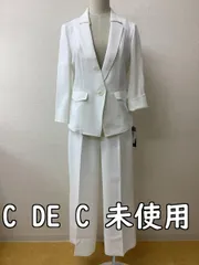 クードシャンス (C DE C) 定価44550円 タグ付き未使用 白パンツスーツ サイズ上下とも40／L
