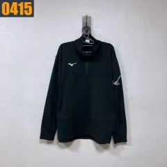 105 ミズノ スポーツ ハーフジップ Tシャツ 長袖 XL