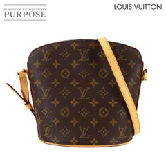 美品 ルイ ヴィトン LOUIS VUITTON モノグラム ドルーオ ショルダー バッグ ブラウン M51290 Drouot Bag 90318203