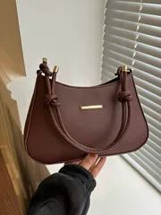 バッグ レディース ショルダーバッグ シンプルなスタイルの女性用ショルダーバッグ、アンダーアームハンドバッグ、ブラックホワイトのカラーブロック女性用クロスボディバッグ