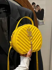 バッグ レディース ショルダーバッグ 丸型デザイン レディースハンドバッグ、レトロPUショルダーバッグ、ファッションクラッチ ショルダーバッグ、レディース トラベルトート