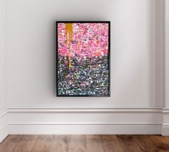 After the RAIN / モダン画 162×130㎝ F100 額装付き 原画限り 現代